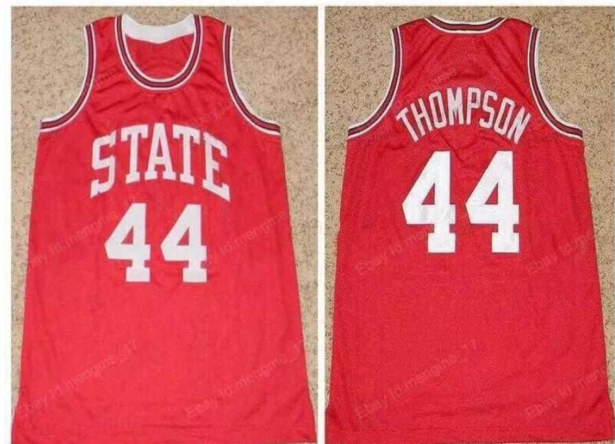 Men Throwback David The Sky #44 Walker Thompson  Basketball Jersey State red jerseys->toronto blue jays->MLB Jersey